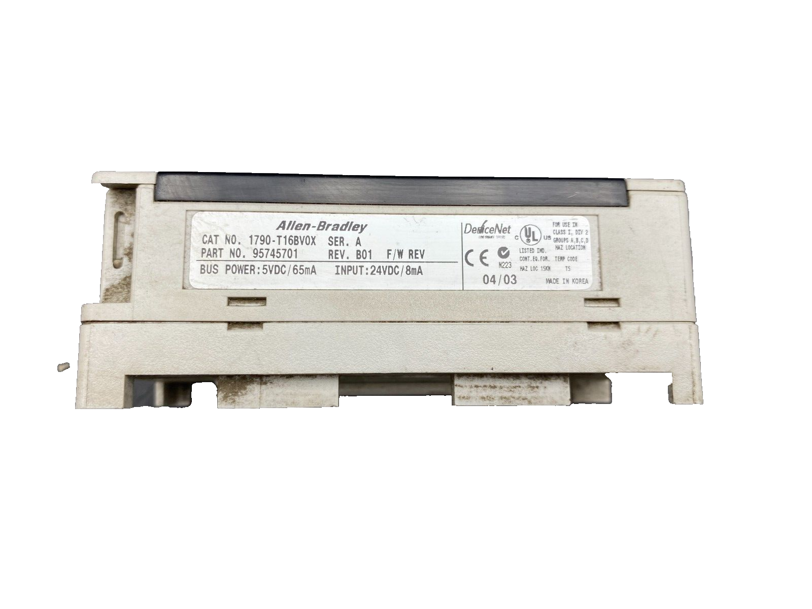 1pcx ALLEN BRADLEY COMPACT BLOCK LDX 1790-T16BV0X 95745701 EXPANSION UNIT