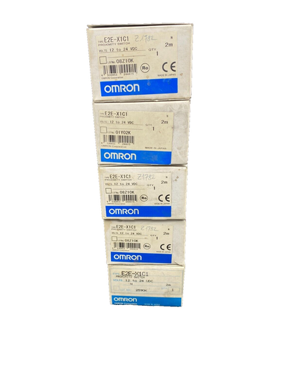 OMRON E2E-X1C1 PROXIMITY SWITCH 12 TO 24 VDC 2m x 5pc