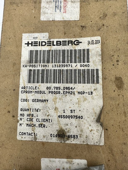 1pc x HEIDELBERG 00.785.0954/ EPROM MODUL PROGR EPH21 HGP-1B