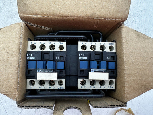 TELEMECANIQUE LP2D1801FD REVERSING CONTACTOR NEW OLD STOCK - KLR Automation