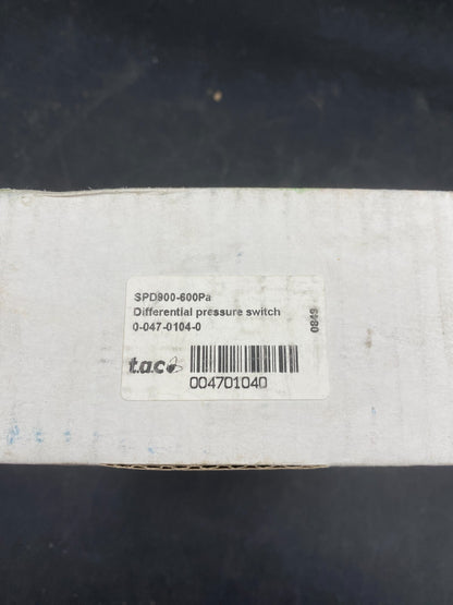 SCHNEIDER ELECTRIC TAC SPD900-600PA DIFFERENTIAL PRESSURE SWITCH 0-047-0104-0