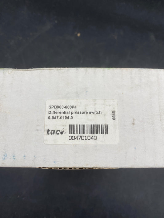 SCHNEIDER ELECTRIC TAC SPD900-600PA DIFFERENTIAL PRESSURE SWITCH 0-047-0104-0