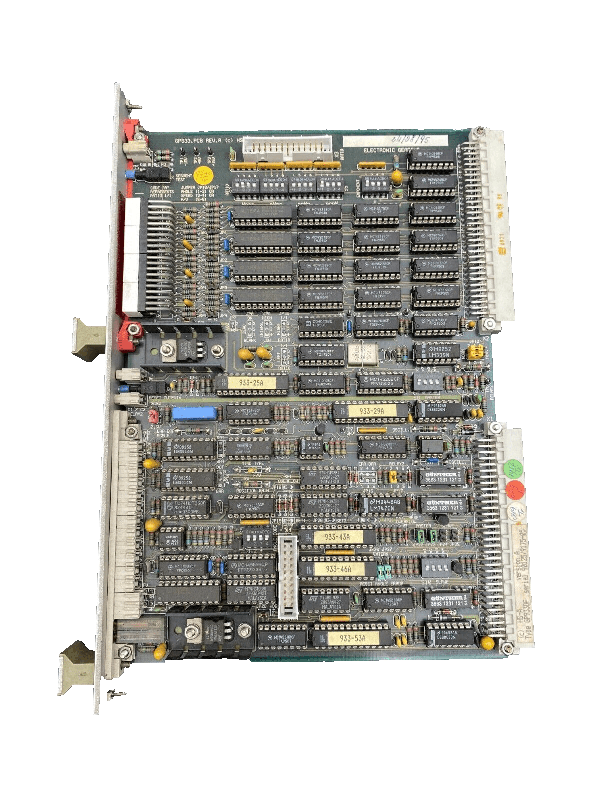 INDUTRON GP933DF GP933.PCB REV A HS - A/INDUTRON ELECTRONIC GEARING - KLR Automation