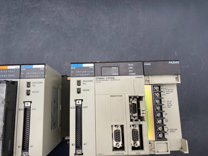 OMRON SYSMAC C200HE-CPU42 PROGRAMMABLE CONTROLLER+ PA 204S + 2x CT021 + 7x ID212