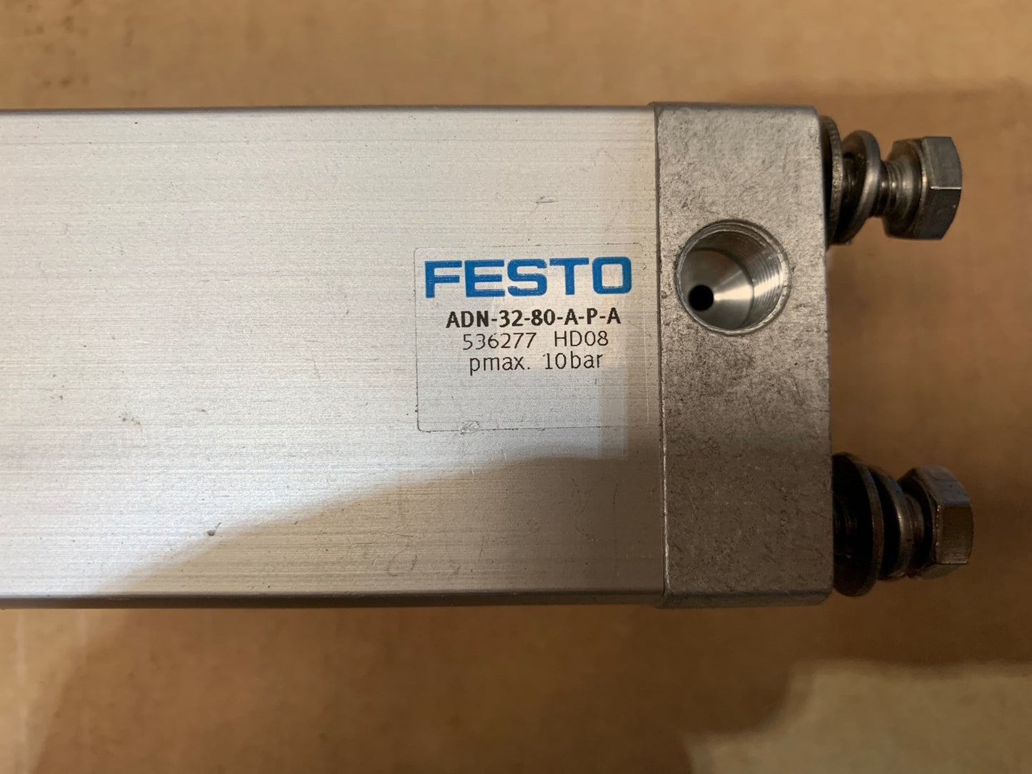 1 x FESTO 536277 Compact Double Acting Cylinder ADN - 32 - 80 - A - P - A - KLR Automation