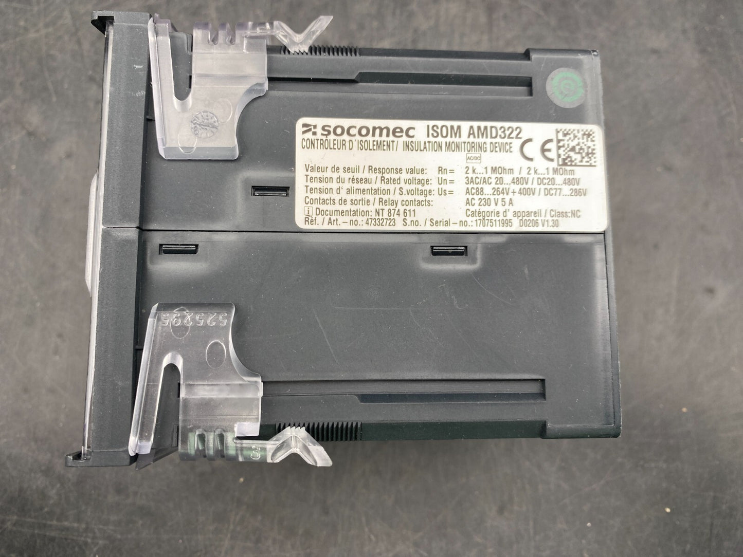 SOCOMEC ISOM 322 ISOM AMD322 INSULATION MONITORING DEVICE - KLR Automation