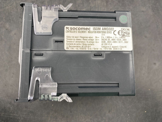 SOCOMEC ISOM 322 ISOM AMD322 INSULATION MONITORING DEVICE - KLR Automation