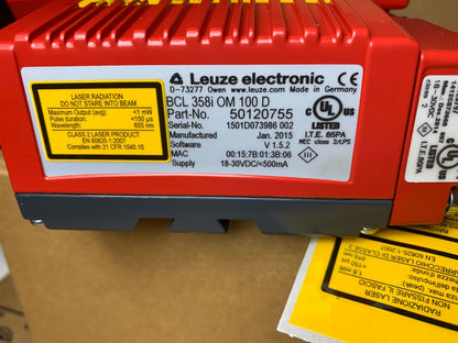50120755 | Leuze Electronic | BCL 358i OM 100 D Stationary bar code reader 