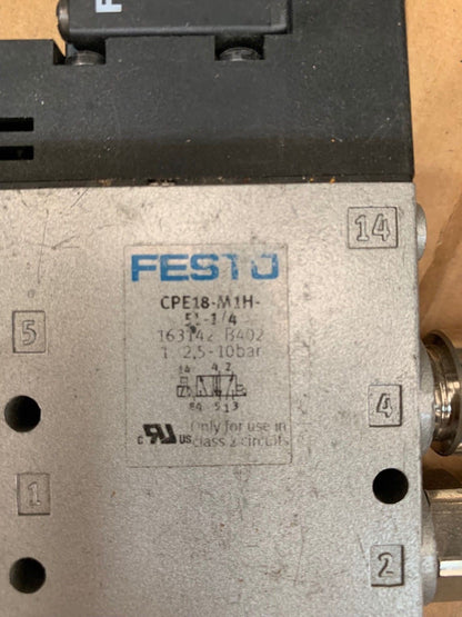 Festo 2x PRS - 3/8 - 4 + 163143 + 163142 + 163157 - KLR Automation