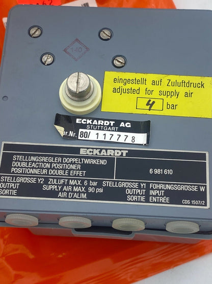 SRP981 pneumatique positionneur Foxboro Eckardt SRP981 6 981 610 - KLR Automation
