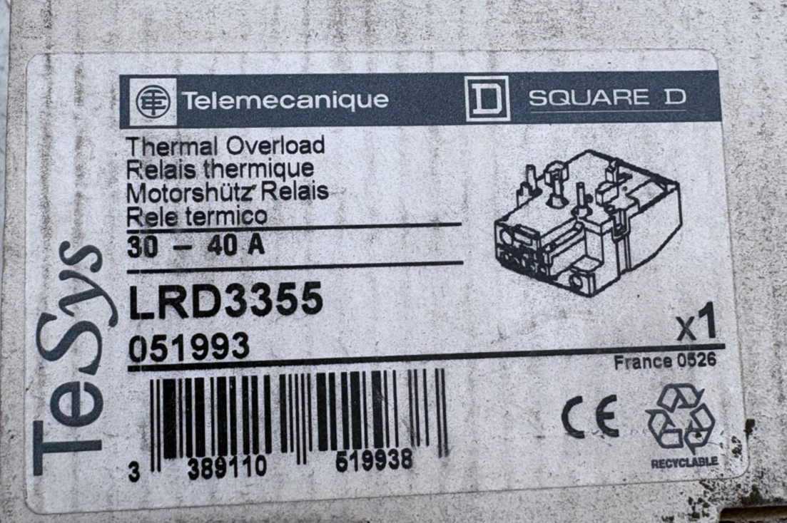 TELEMECANIQUE LRD3355 051993 RELAIS THERMIQUE x1