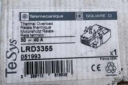 TELEMECANIQUE LRD3355 051993 RELAIS THERMIQUE x1