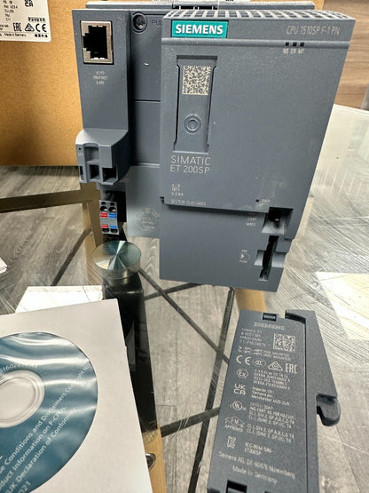 SIEMENS Processing Unit CPU 1510SP F - 1 6ES7510 - 1SJ01 - 0AB0 6ES7193 - 6PA00 - 0AA0 NEW - KLR Automation
