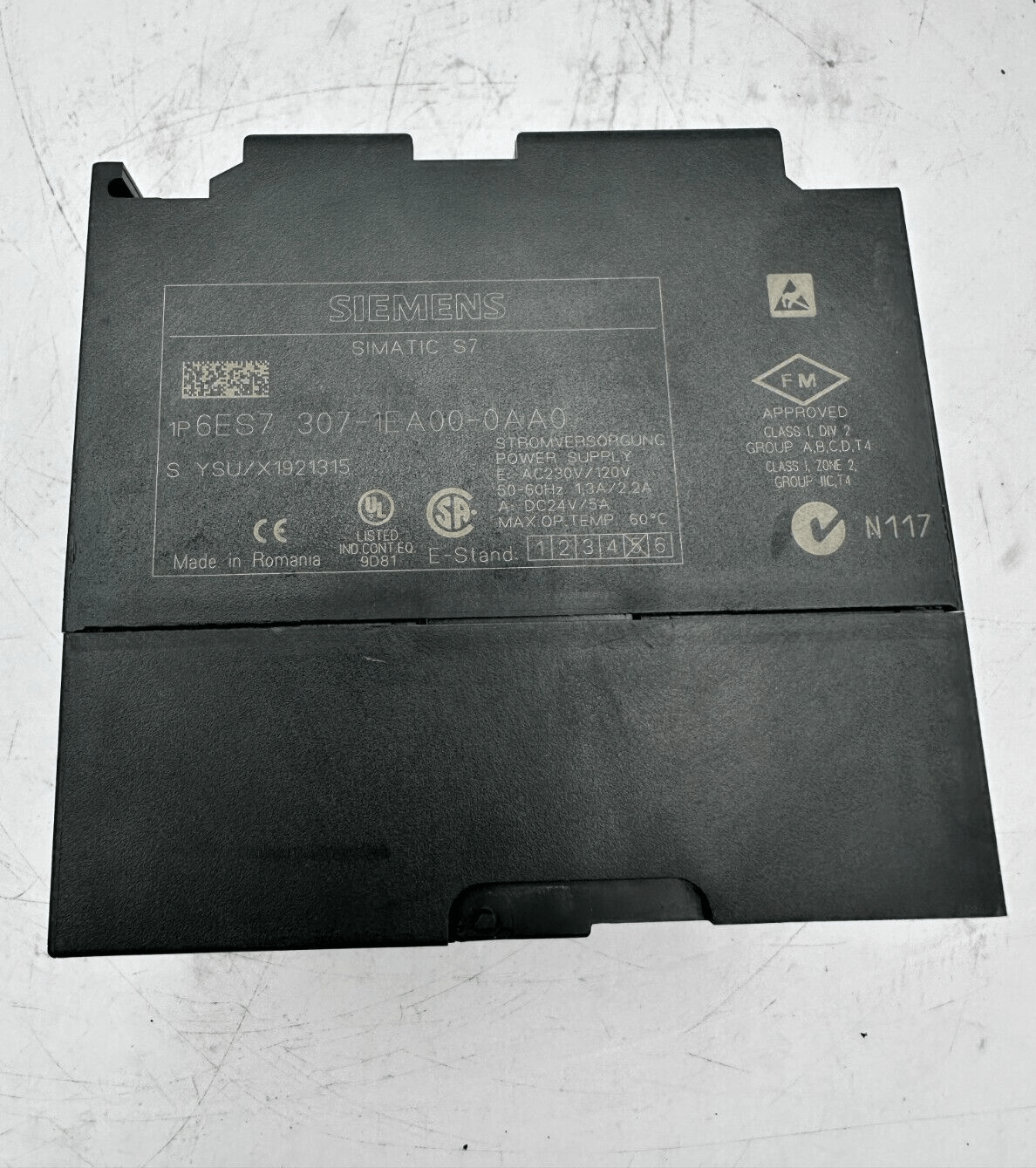 SIEMENS 6ES7307 - 1EA00 - 0AA0 PS307 5A SIMATIC S7 - KLR Automation