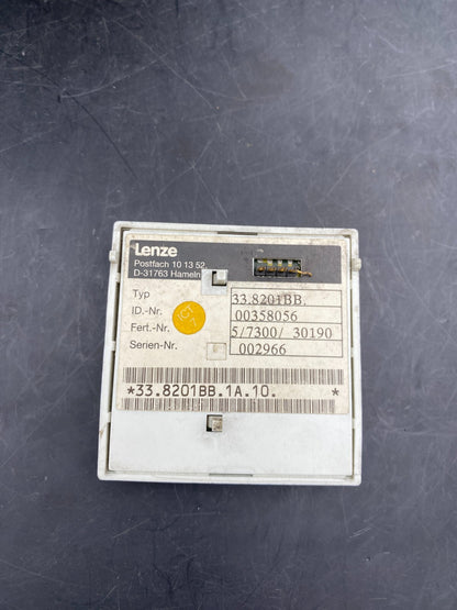 1pc x LENZE 33.8218 E FREQUENCY CALCULATOR + 33.8201BB KEYBOARD DISPLAY MODULE
