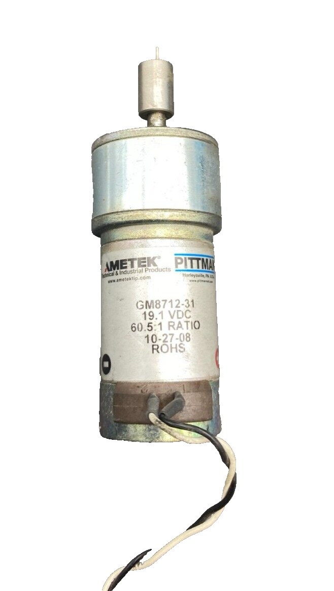 AMETEK PITTMAN GM8712-31 19.1  VDC 60.5:1 RATIO GEAR MOTOR x1pc