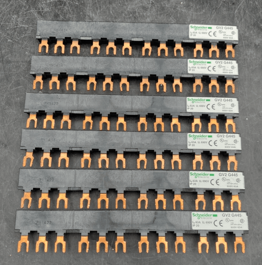 SCHNEIDER ELECTRIC GV2 G445 BUSBAR 63A 690V x6pc - KLR Automation