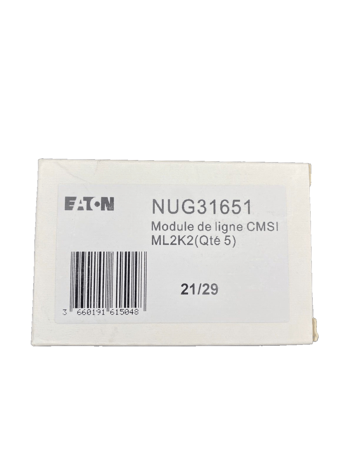 EATON NUG31651 MODULE DE LIGNE CMSI M2K2 BOITE DE 5pc x1pc - KLR Automation