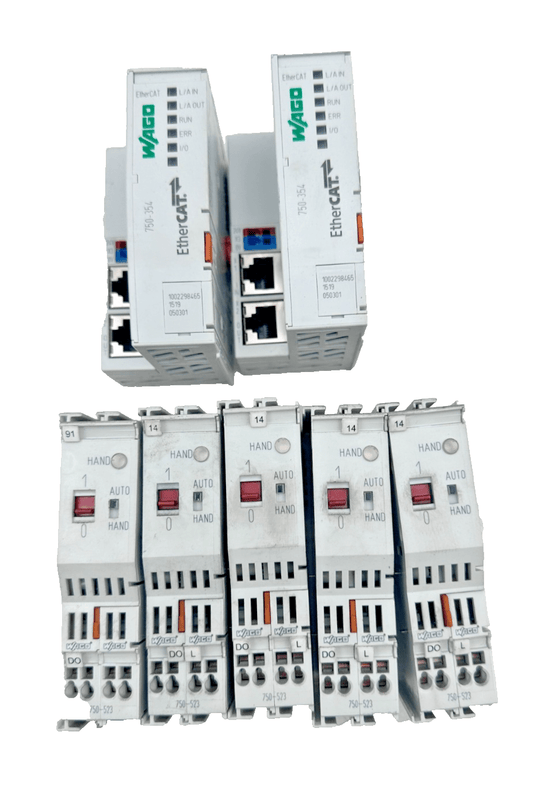 LOT WAGO 750 - 354 COUPLEUR + 750 - 523 OUTPUT RELAY - KLR Automation