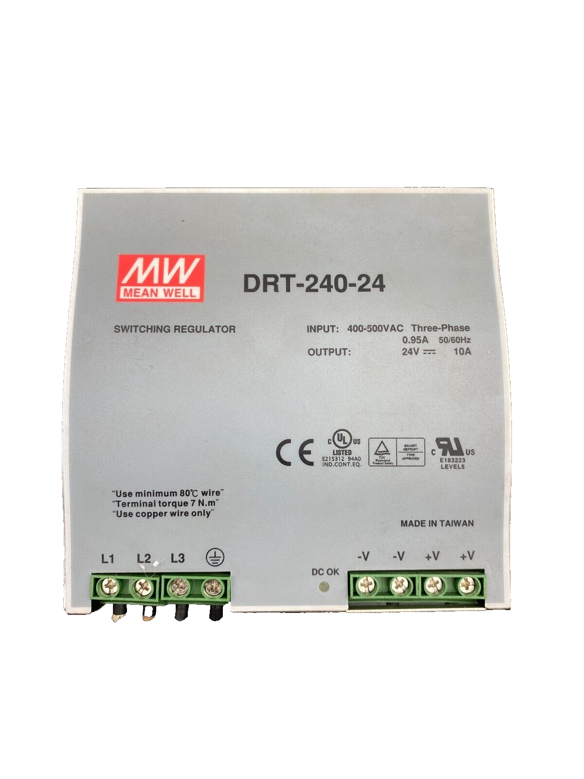 MEANWELL DRT-240-24  POWER SUPPLY