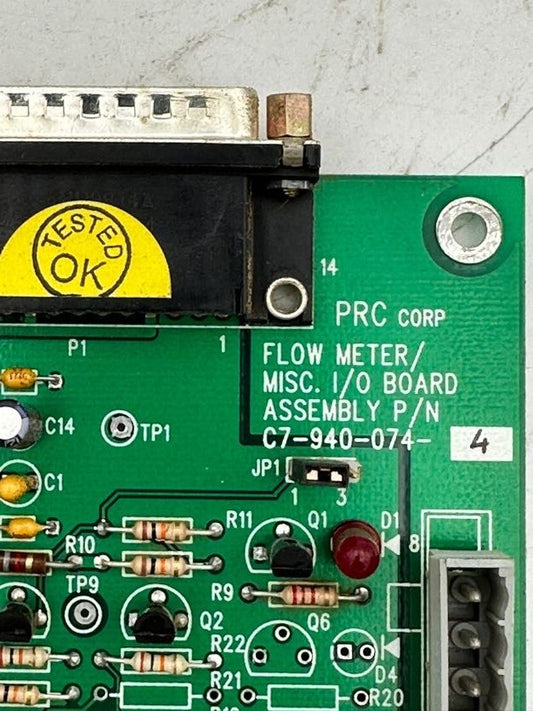 PRC CORP FLOW METER/MISC. I/O BOARD ASSEMBLY P/N C7-940-074-4