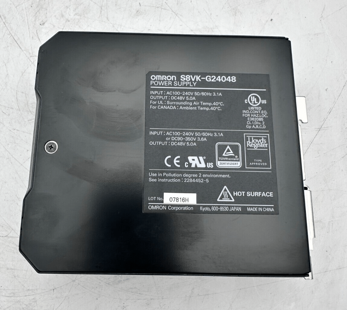 OMRON S8VK - G24048 POWER SUPPLY - KLR Automation