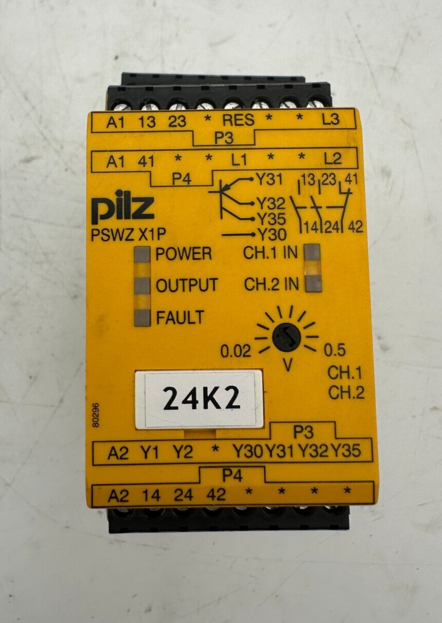 PILZ 777949 PSWZ X1P 0.5V/24-240VACDC 2N/O 1N/C 2SO RELAIS DE DE SECURITE
