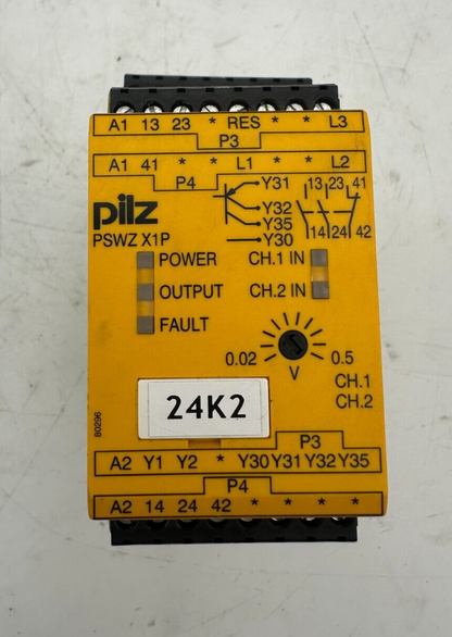 PILZ 777949 PSWZ X1P 0.5V/24-240VACDC 2N/O 1N/C 2SO RELAIS DE DE SECURITE