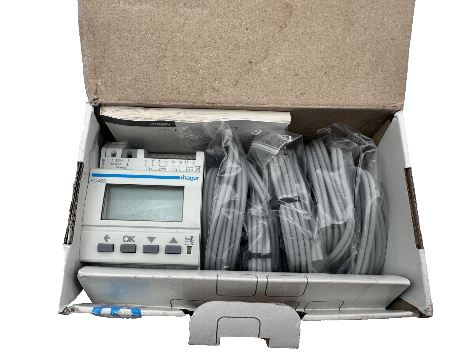 HAGER 231453 EC453 PACK AFFICHEUR MODULAIRE MULTI-ENERGIES RT 2012
