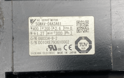 WITTENSTEIN LP 070S - MF1 - 10 - 101 - 3S +OMRON SGMAV - 04A3A61 + MAYR ROBA - DS 3/950.440 - KLR Automation