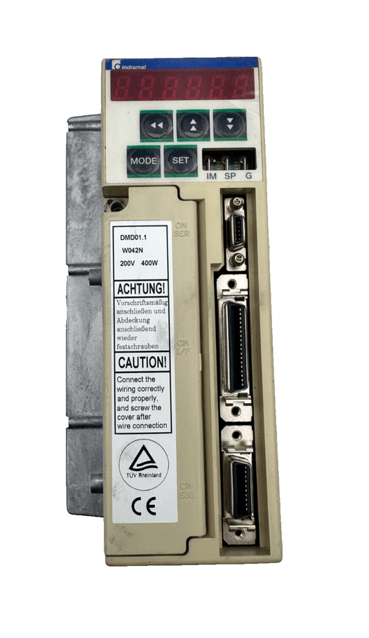 INDRAMAT DMD01.1 - W042N 00281535 SERVO DRIVE 200 - 230V - KLR Automation