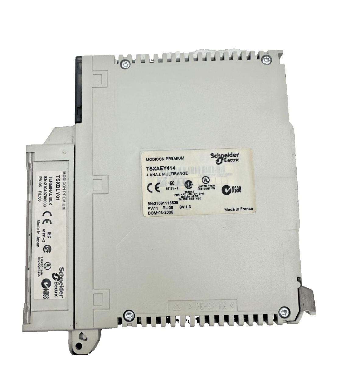 SCHNEIDER ELECTRIC TSXAEY414 4 ANA. I. MULTIRANGE + TSXBLY01 - KLR Automation
