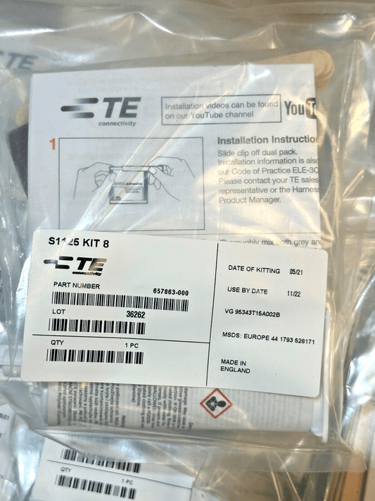 10 pc x TE Connectivity / Raychem Brand S1125 - KIT - 8 Epoxy Adhesive - KLR Automation