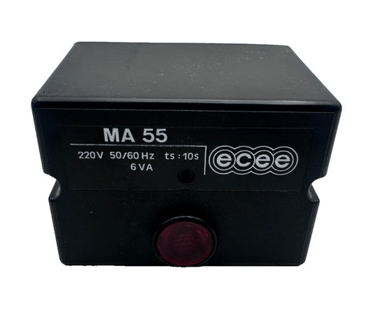 ECEE MA 55 220V 50/60HZ ts:10s BOITIER DE CONTROLE BRULEUR FIOUL - KLR Automation
