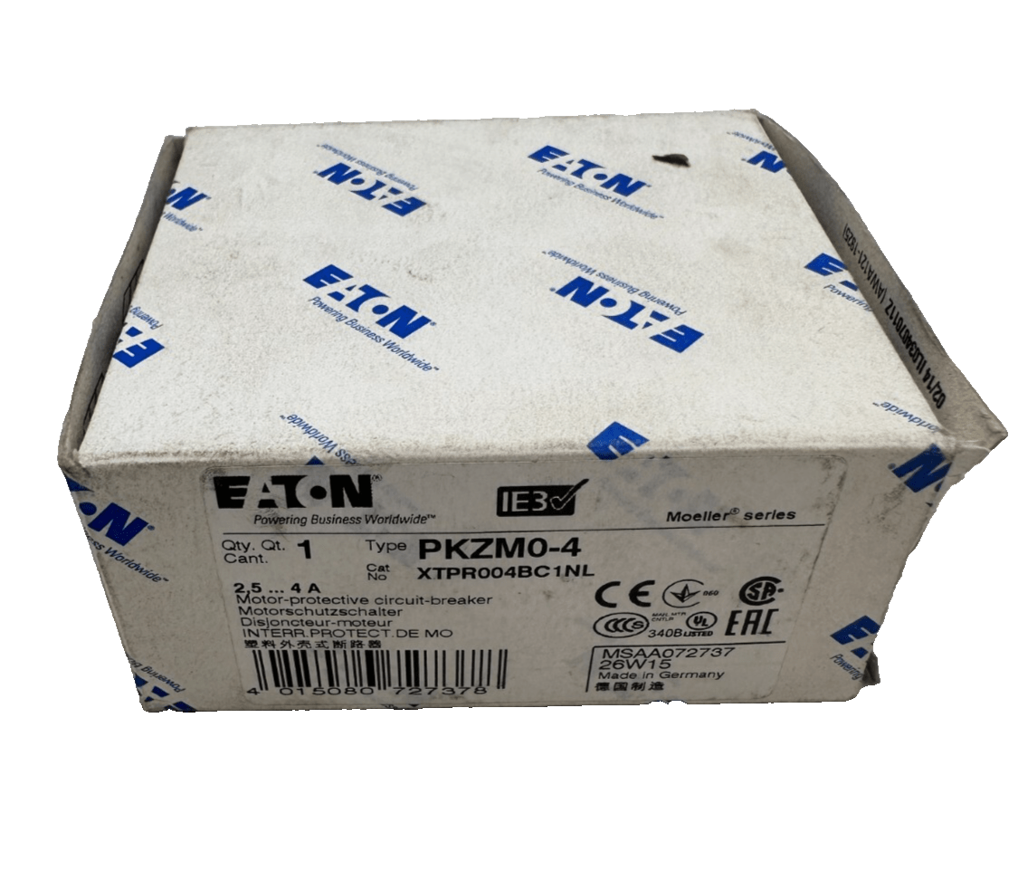 EATON MOELLER PKZM0 - 4 XTPR004BC1NL DISJONCTEUR MOTEUR x2pc - KLR Automation