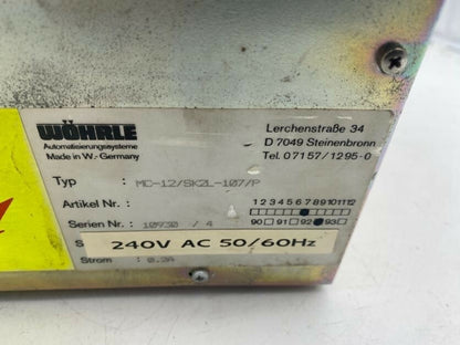 WOHRLE Moniteur MC-12/SK2L-107/P
