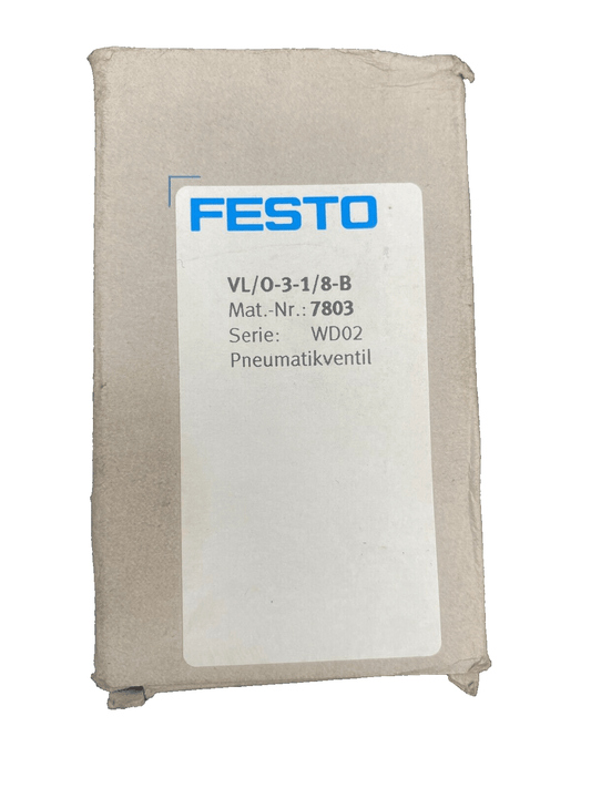 FESTO VL/0 - 3 - 1/8 - B 7803 WD02 VANNE PNEUMATIQUE x1pc - KLR Automation