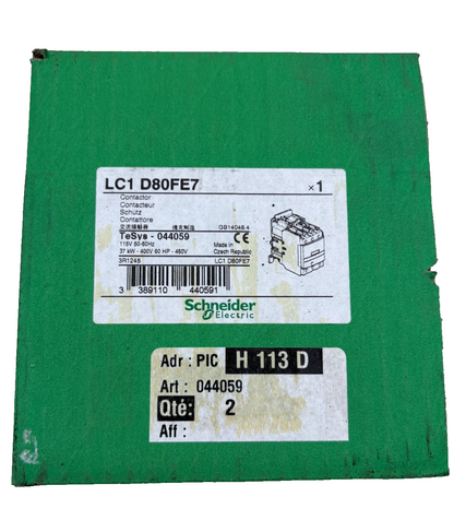 SCHNEIDER ELECTRIC LC1 D80FE7 044059 CONTACTEUR x1