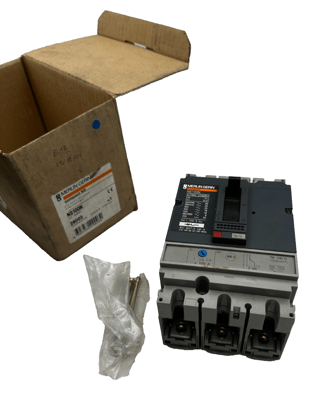 MERLIN GERIN NS100N 3P BASE 29003 CIRCUIT - BREAKER - KLR Automation