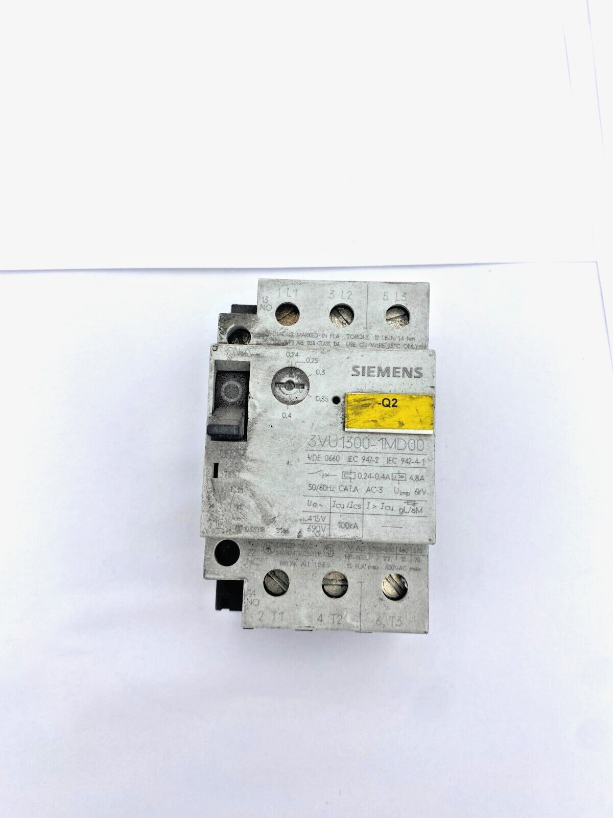 SIEMENS 3VU1300-1MD00+1MH00+1MJ00+1ML00 (x2) CIRCUIT BREAKER