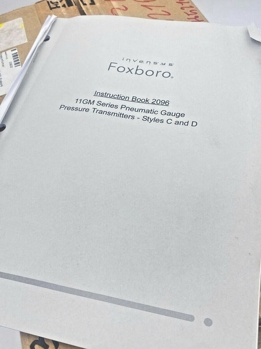 Pneumatic Transmitter - FOXBORO INVENSYS ECKARDT 11GM-CS1 14431918 11GM