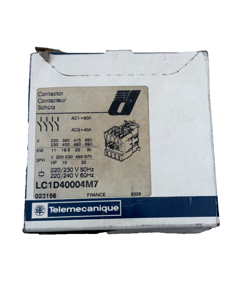 TELEMECANIQUE CONTACTEUR LC1 D40004M7 x1