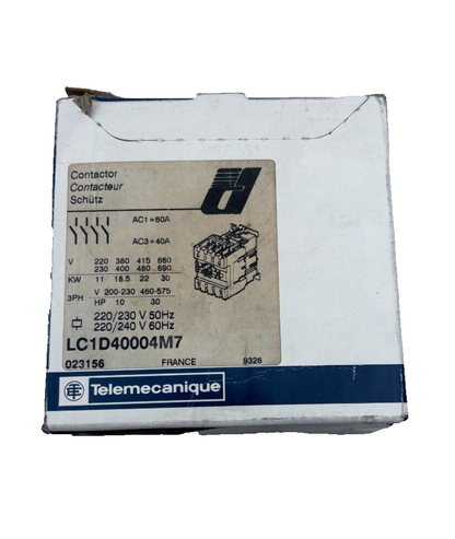 TELEMECANIQUE CONTACTEUR LC1 D40004M7 x1