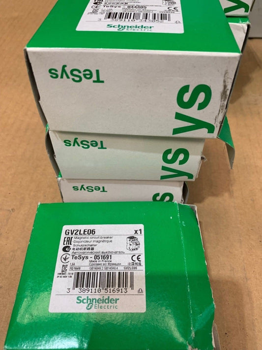 1 x Disjoncteur de protection moteur Schneider Electric, 3 pôles, 690 V GV2ME06 - KLR Automation