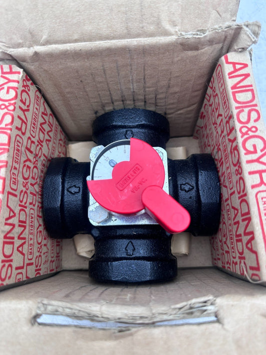 LANDIS & GYR VCI 31.40 DN 40 PN 10 kvs 25m3/h GG20 VANNE A SECTEUR 4 VOIES - KLR Automation