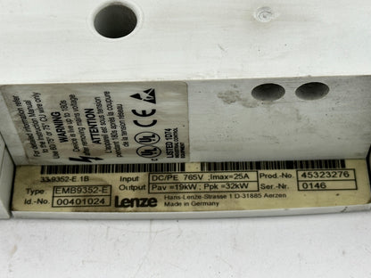 Lenze Module de Freinage EMB9352-E 00401024 Résistance de Frein Unité 19kW 32 Kw