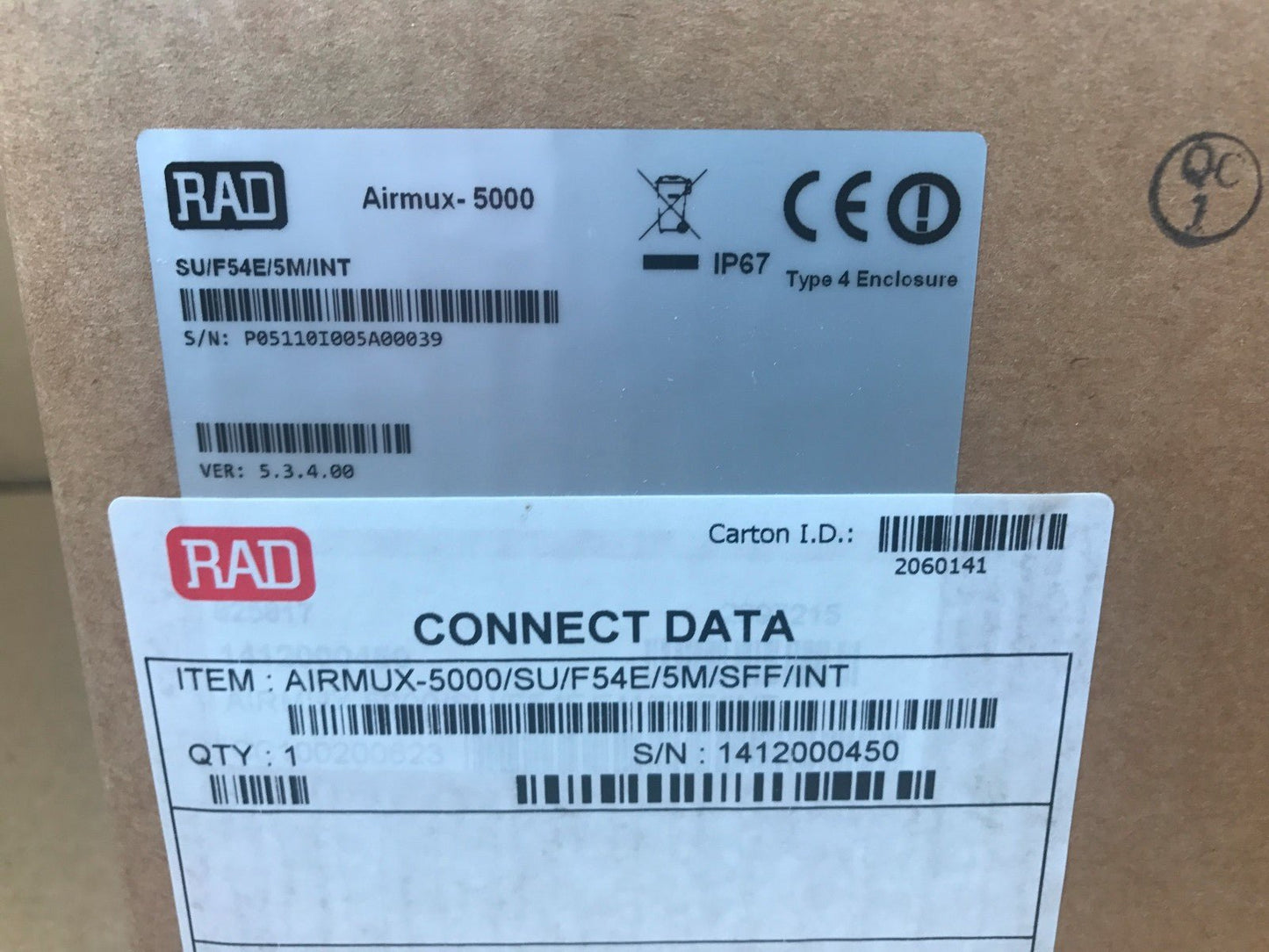 RAD AIRMUX 5000 SU/F54E/5M/INT Radwin Radio Wifi 5,4Ghz - KLR Automation