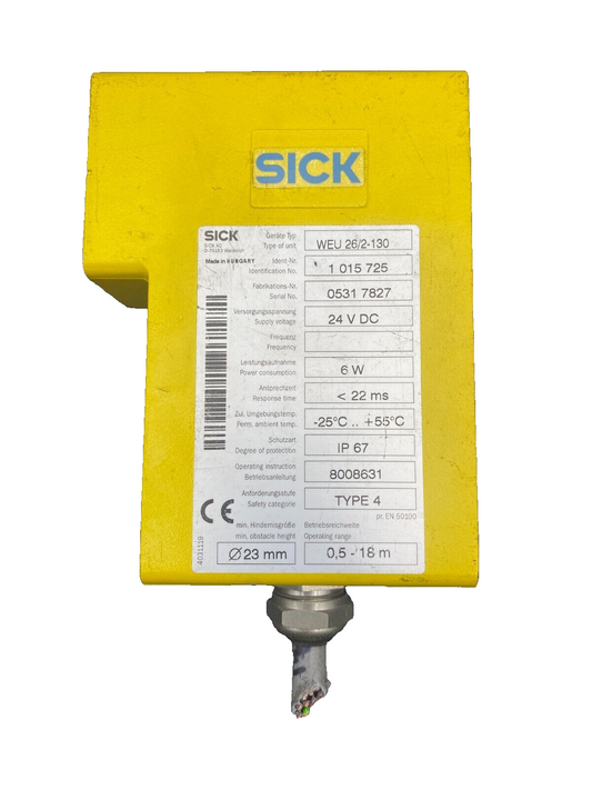 SICK WEU 26/2-130 1 015 725 24VDC 6W SCANNER x1pc