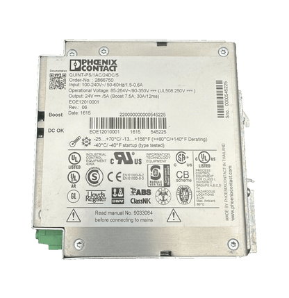 PHOENIX CONTACT 2866750 QUINT - PS/1AC/24DC/5 - KLR Automation