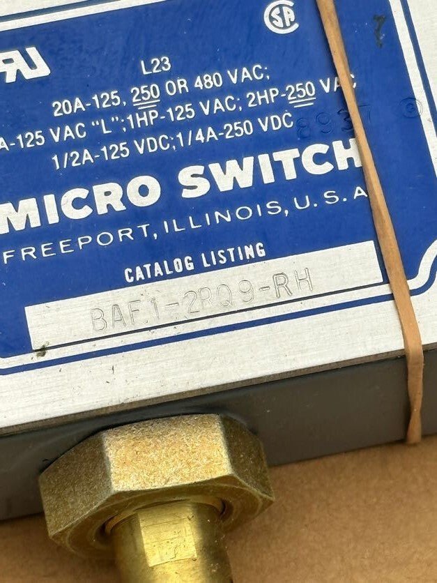 1pc x MICRO SWITCH LIMIT SWITCH BAF1 - 2RQ9 - RH - KLR Automation